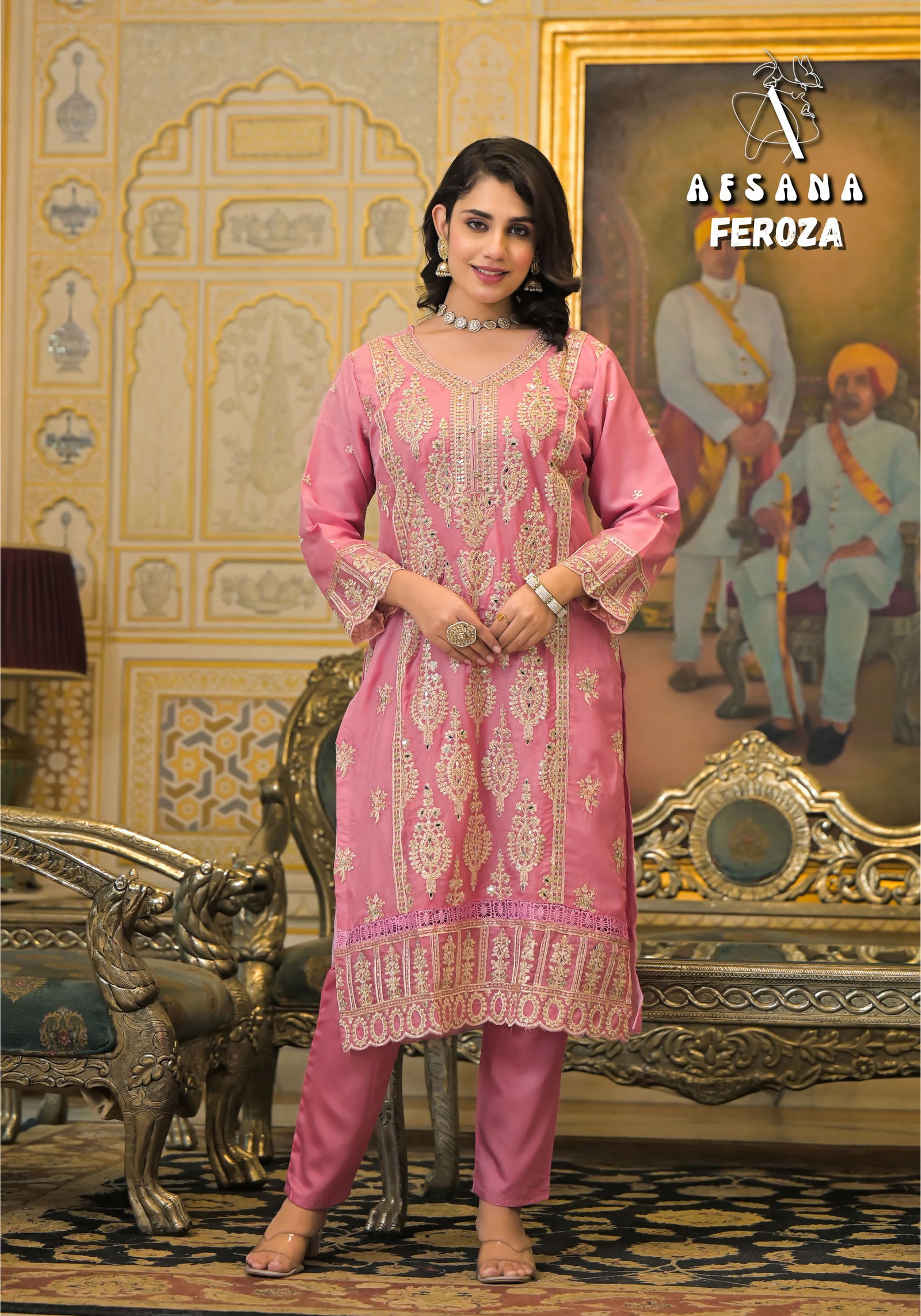 Feroza By Afsana Organza Readymade Suits Wholesale Price In Surat